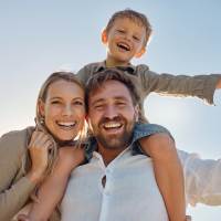 Happy family at Ashford Lakes in Houston, Texas