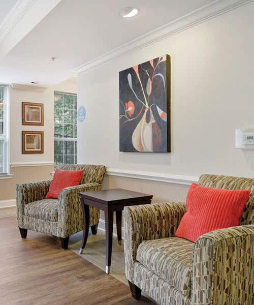 Living space at Ellicott Gardens in Ellicott City, Maryland