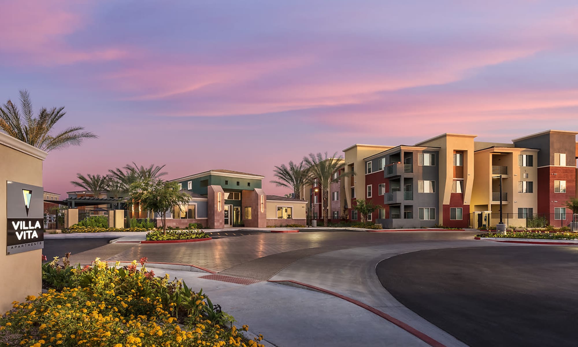 Entrance to Villa Vita Apartments in Peoria, Arizona