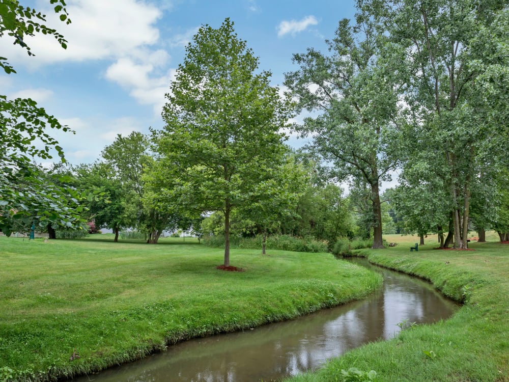 Outdoor playground at Creek Club Apartments in Williamston, Michigan