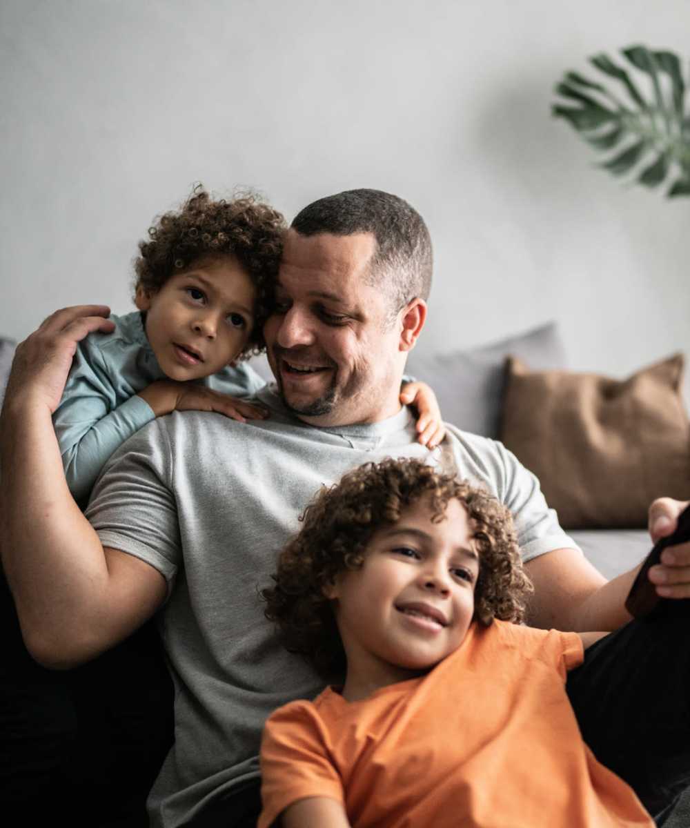 happy family at The Union in Portland, Oregon     