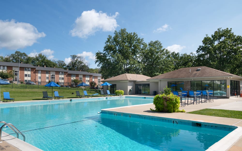 Swimming pool at Skylark Pointe Apartment Homes in Parkville, Maryland