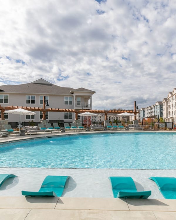 Swimming pool at Gibson Flowery Branch | Apartments in Flowery Branch, Georgia