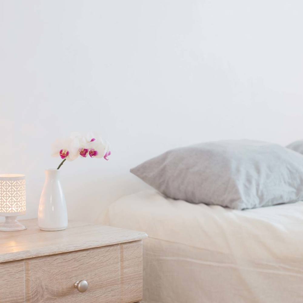 Bedroom at Hawks Prairie Apartments in Lacey, Washington