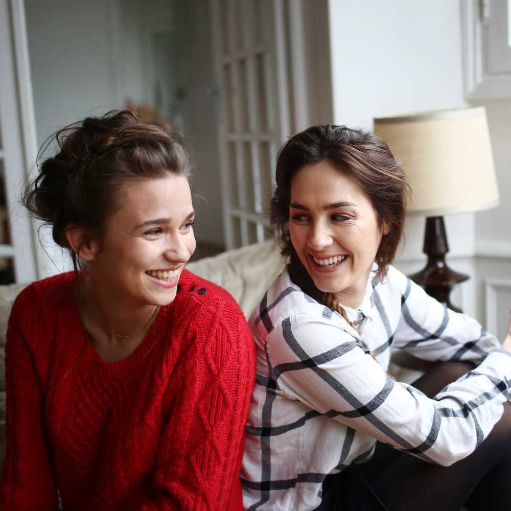 Roommates enjoying their new space together in their apartment home at Marlowe Place in Charlotte, North Carolina