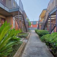 Walkway near McCart Apartment Homes in Fort Worth, Texas