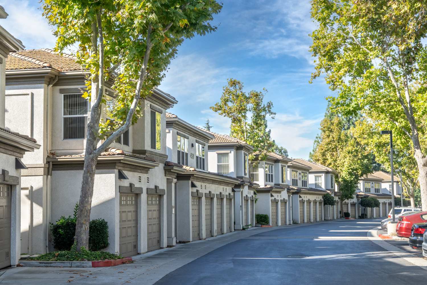 Apartment exterior at The Carlyle in Santa Clara, California