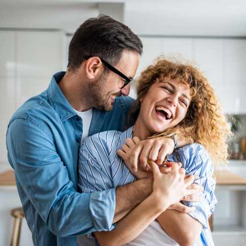 A happy couple at Earle Residences in Chicago, Illinois