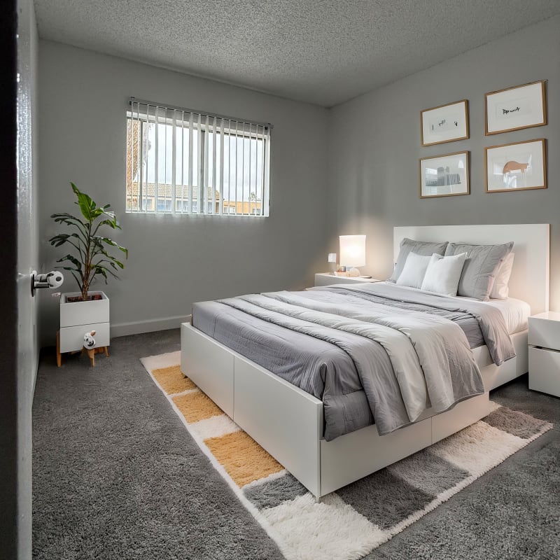 Model apartment at Gramercy Apartments in San Diego, California