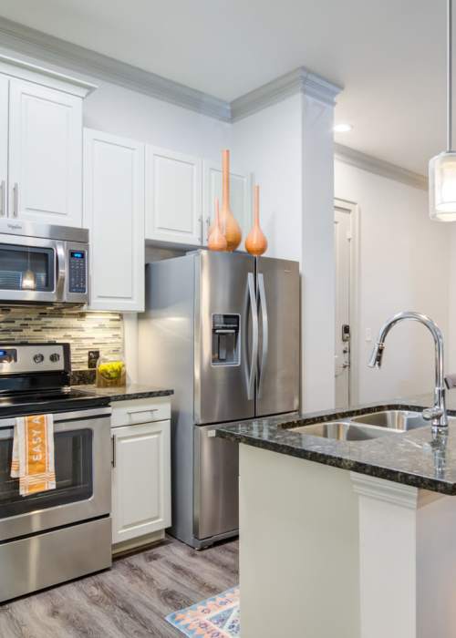 Fully-Equipped Modern Kitchen at Mark at West Midtown in Atlanta, Georgia