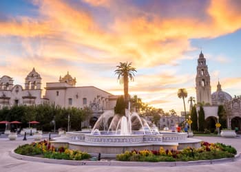 Fancy fountain in San Diego
