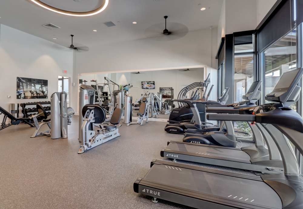 Fitness center at Cottage Street at eTown in Jacksonville, Florida