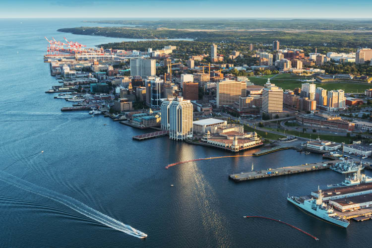Beautiful bay in Halifax Canada