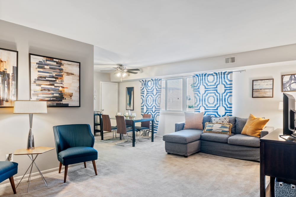 living room at Brookmont Apartment Homes