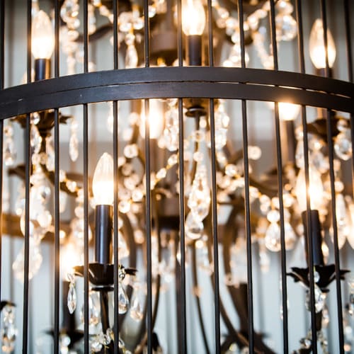 Elegant chandelier at Meridian at Stanford Ranch in Rocklin, California
