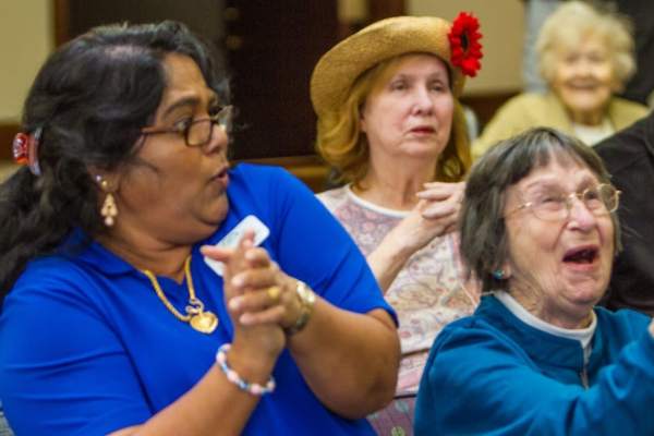 residents engaging in a group activity at Dougherty Ferry in Valley Park, MO