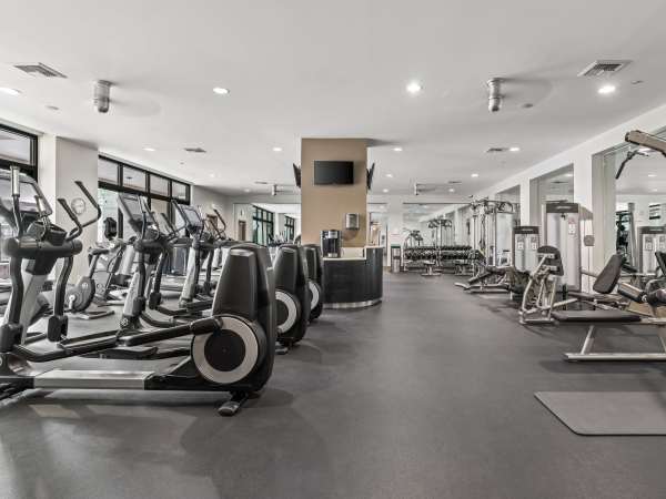 Fitness center at Kent Place Residences in Englewood, Colorado