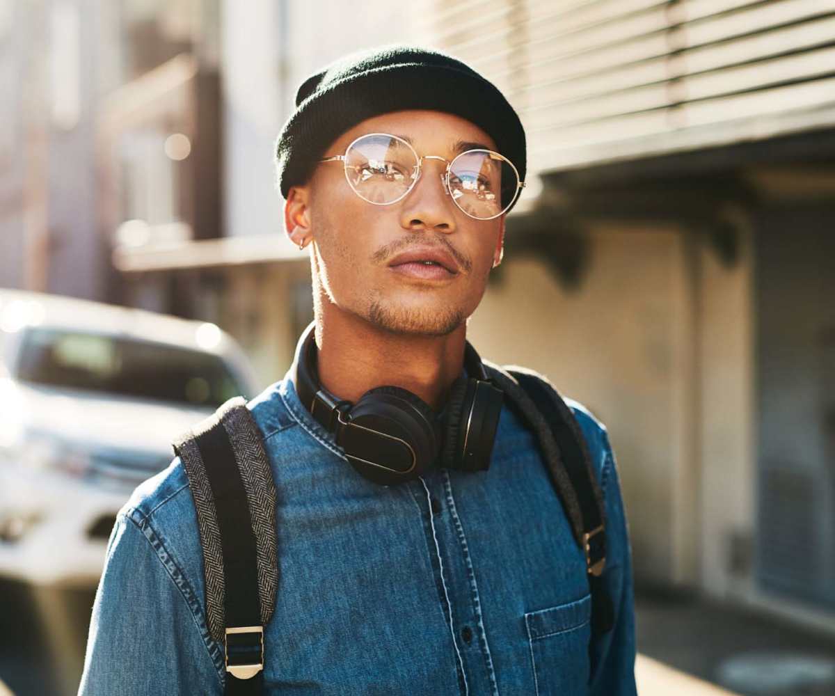 Student going to college by walking near Mazza Grandmarc in College Park, Maryland