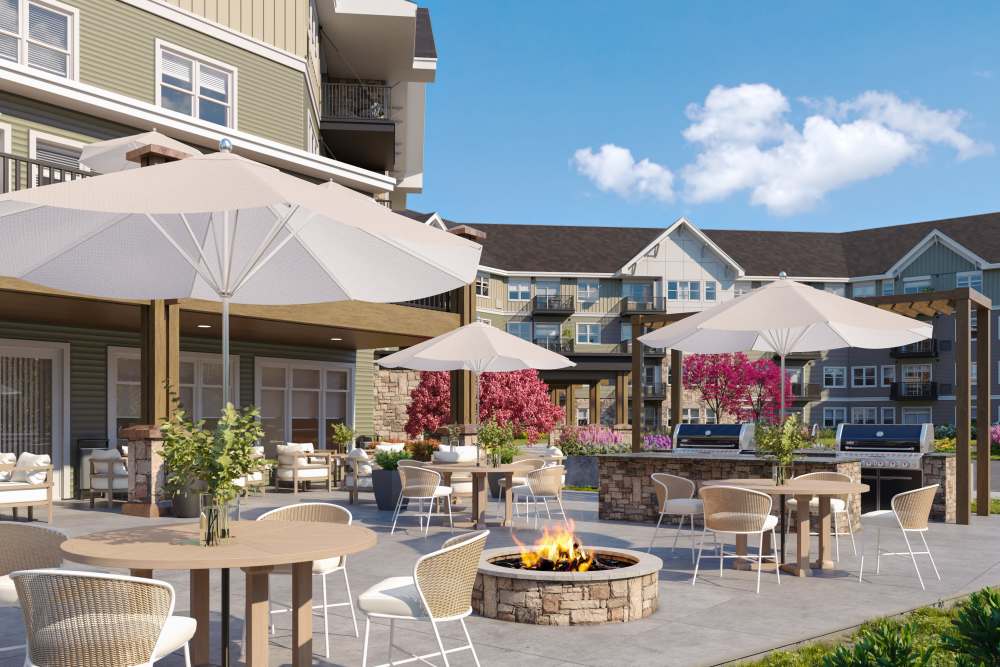 Outdoor patio at Amira Lake Elmo in Lake Elmo, Minnesota
