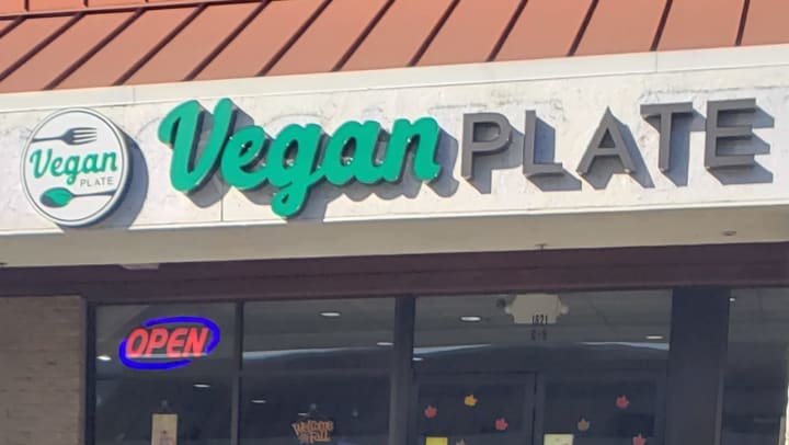 Vegan Plate entrance