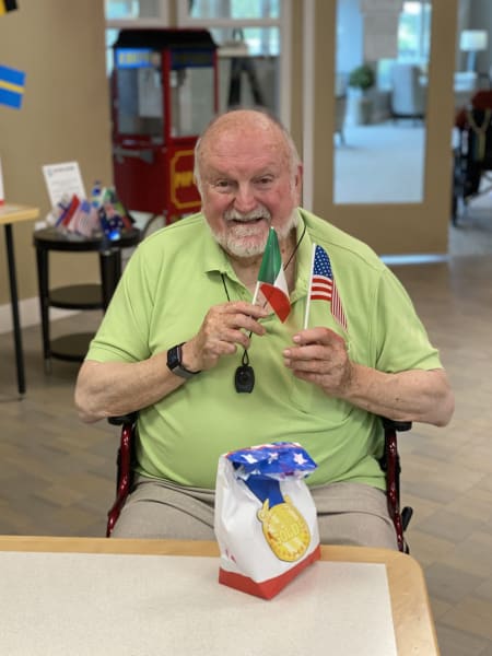 Monterey residents enjoyed the Olympics themed party as they grabbed their flags and enjoyed some delicious treats!