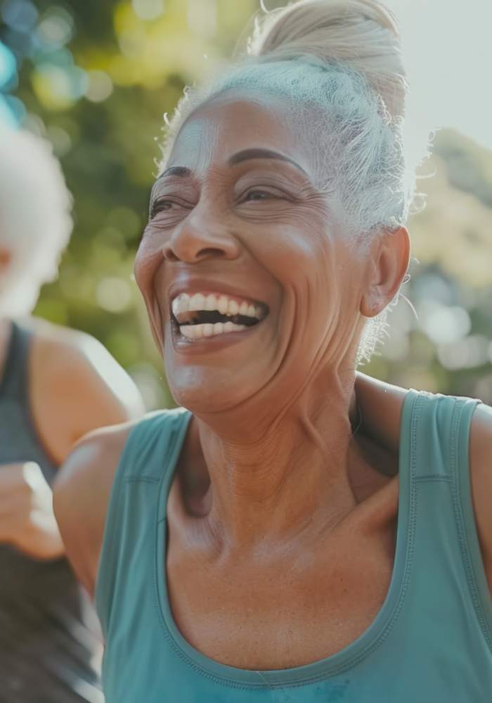 Resident working out at Lakeview Senior Living in Lakewood, Colorado