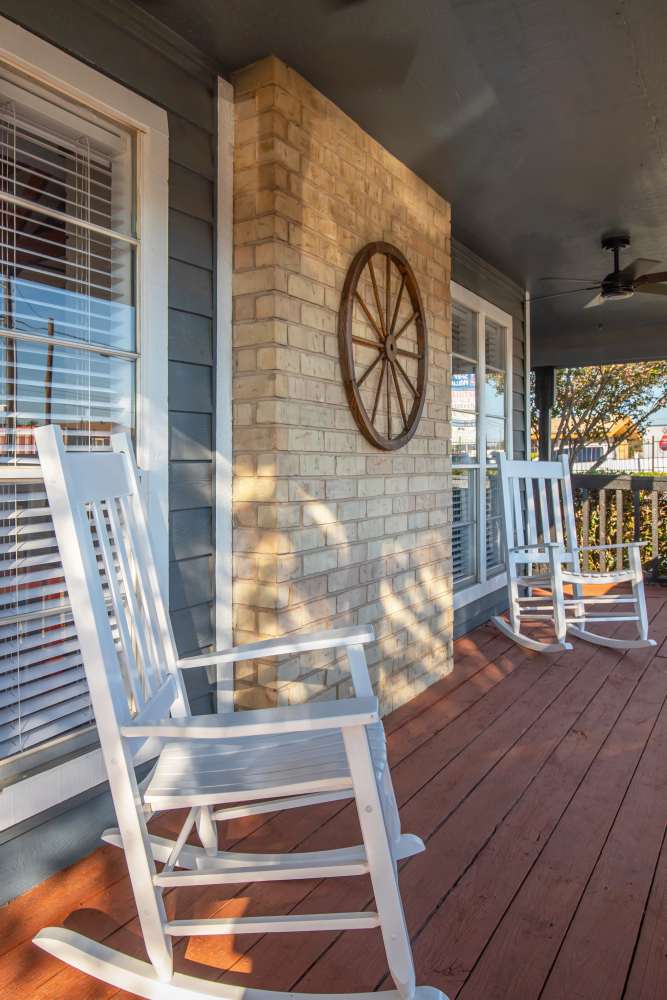 Patio at Fredericksburg Place Apartments in San Antonio, Texas