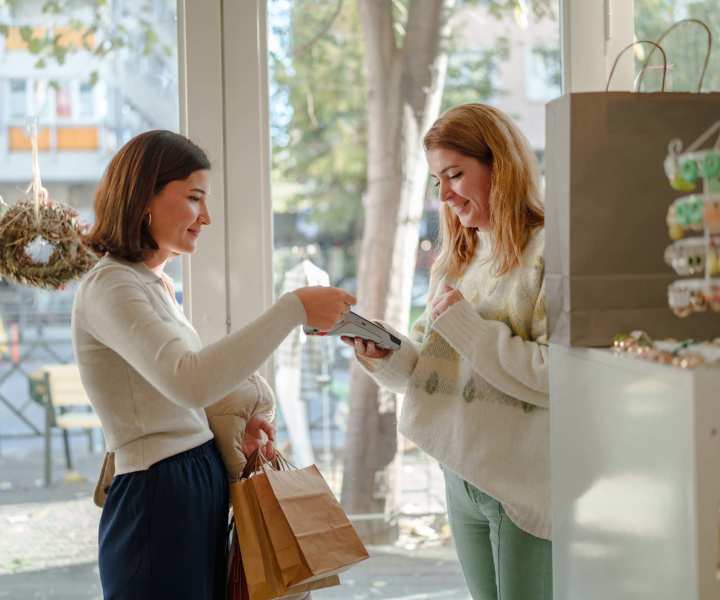 Resident shopping at a clothing boutique near Bostonia in El Cajon, California 