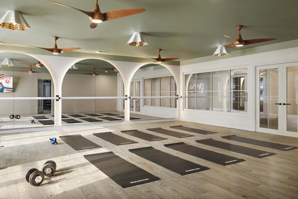 Yoga studio at Lake Forest at Swift Creek in Midlothian, Virginia