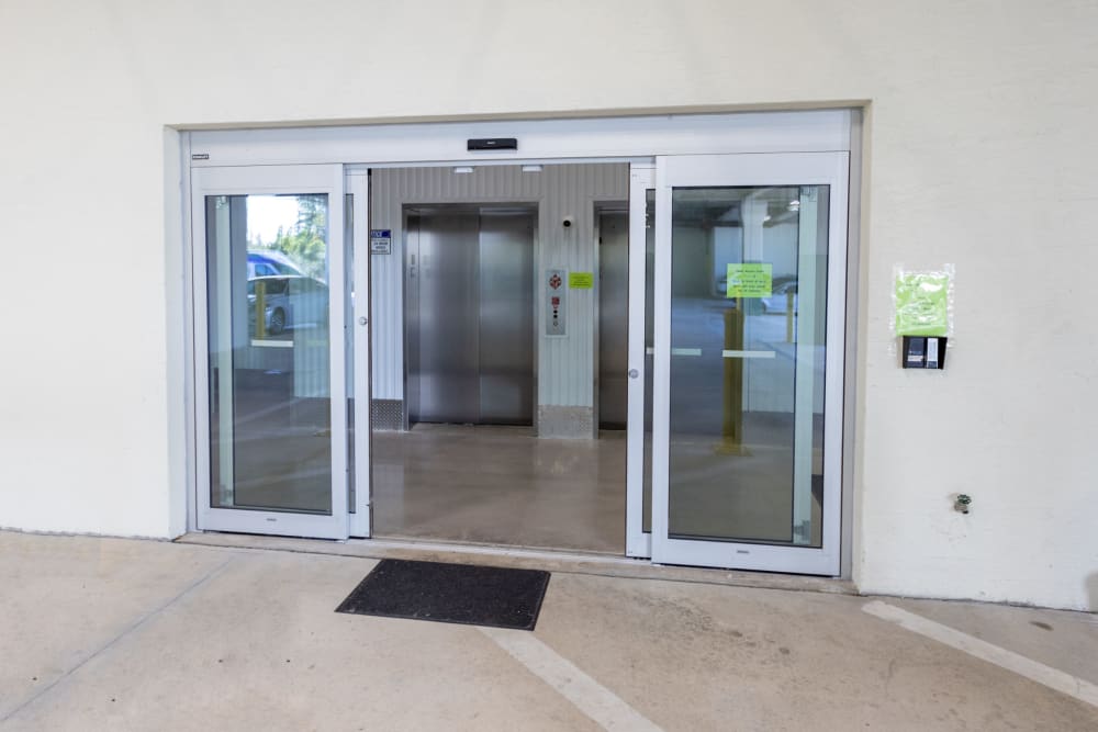 Automatic doors at Burlington Self Storage - Fort Lauderdale in Fort Lauderdale, Florida