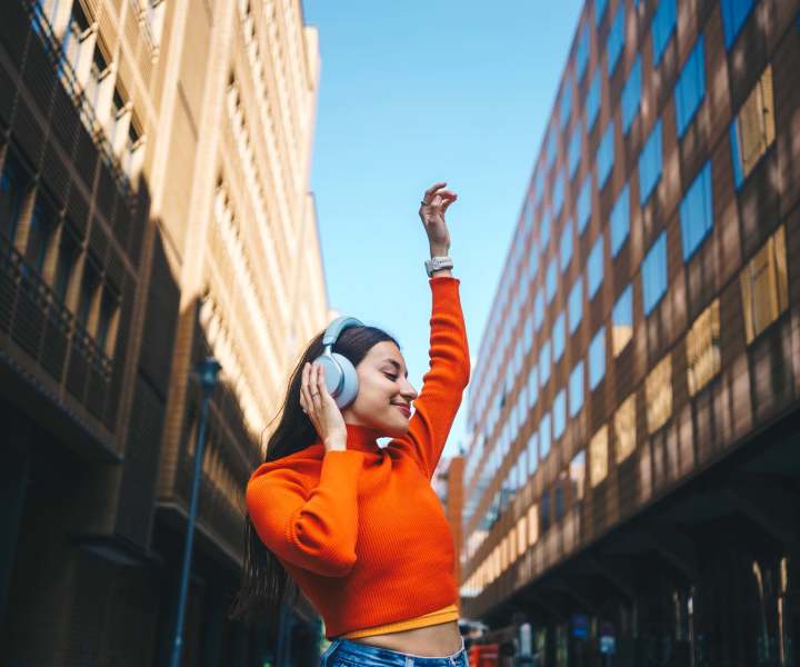 Resident listening to music near Trio Terraza in El Paso, Texas
