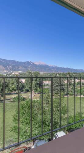 Balcony view at Boulder Crescent in Colorado Springs, Colorado