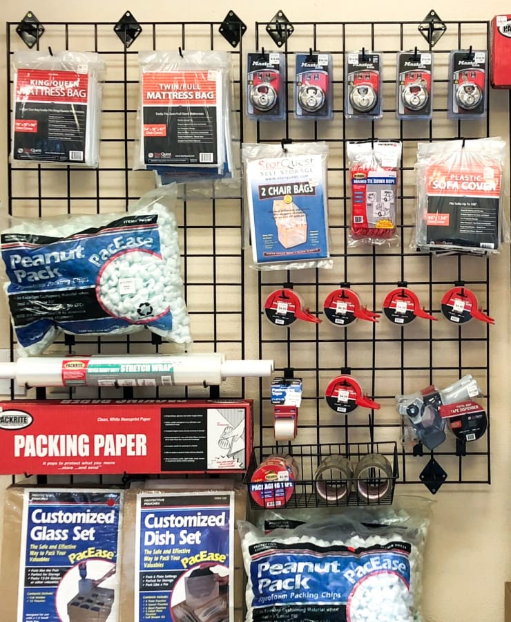 Packing supplies available at StorQuest Self Storage in Richmond, Texas