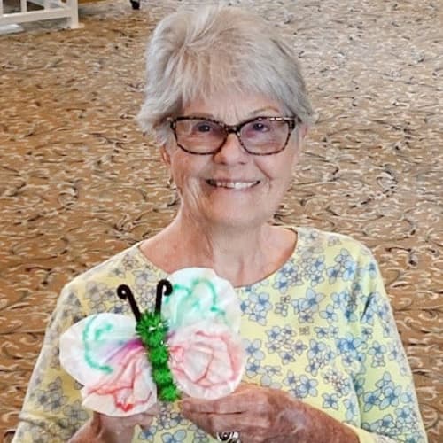 A resident at Canoe Brook Assisted Living & Memory Care in Catoosa, Oklahoma