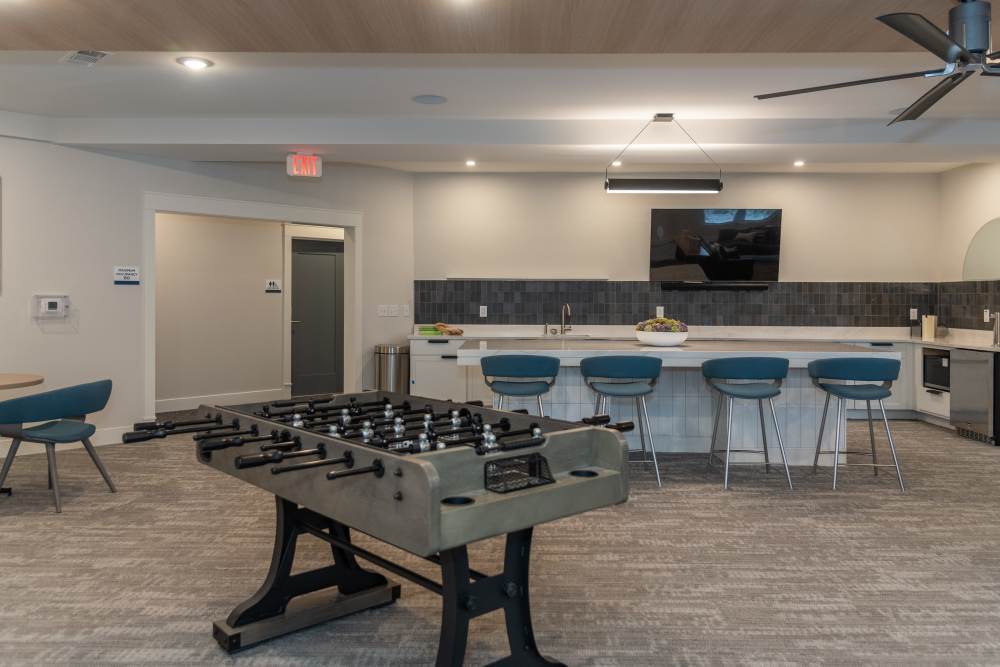 Game room at Attain at Chic’s Beach, Virginia Beach, Virginia
