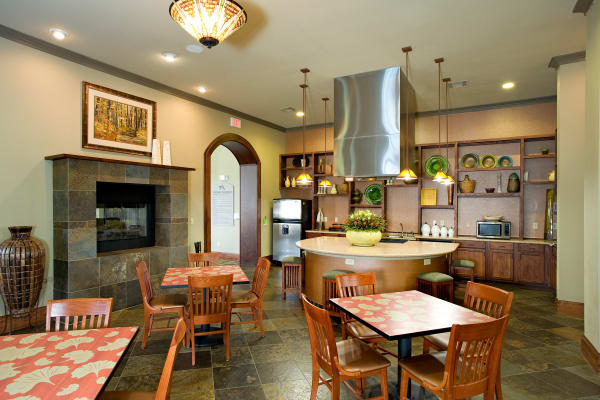 The clubhouse at Onion Creek Luxury Apartments in Austin
