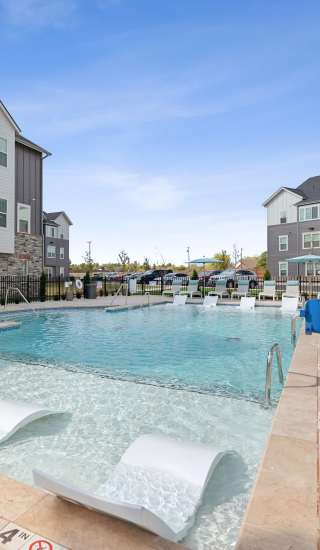 Learn more about the pool and other communities at The Ramsay in Springdale, Arkansas