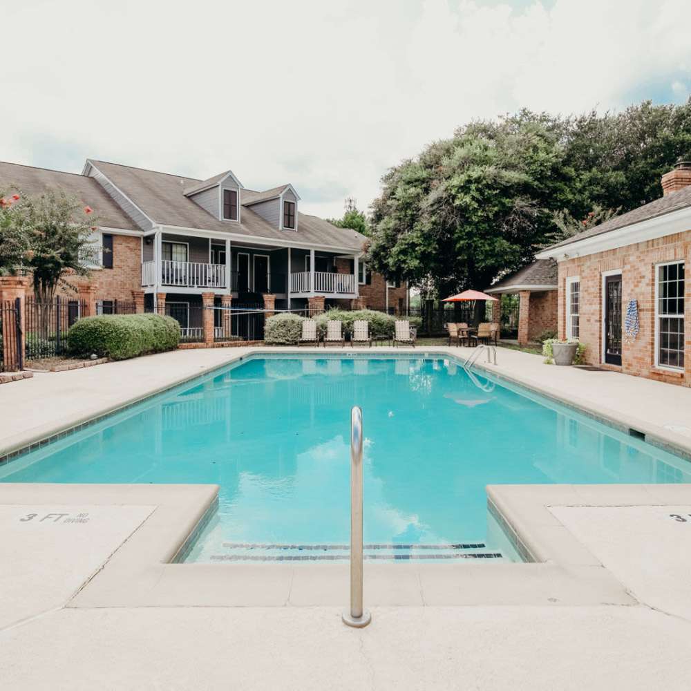 Swimming pool with deck at Tapestry on Vaughn in Montgomery, Alabama