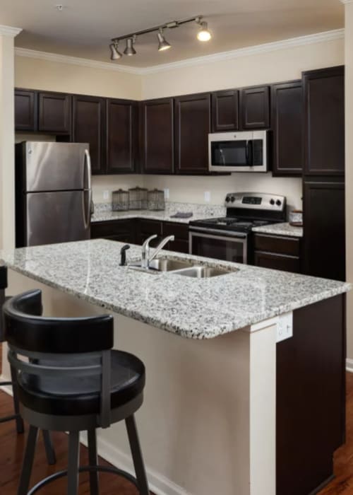 Example kitchen at The Preserve at Hardin Valley in Knoxville, Tennessee