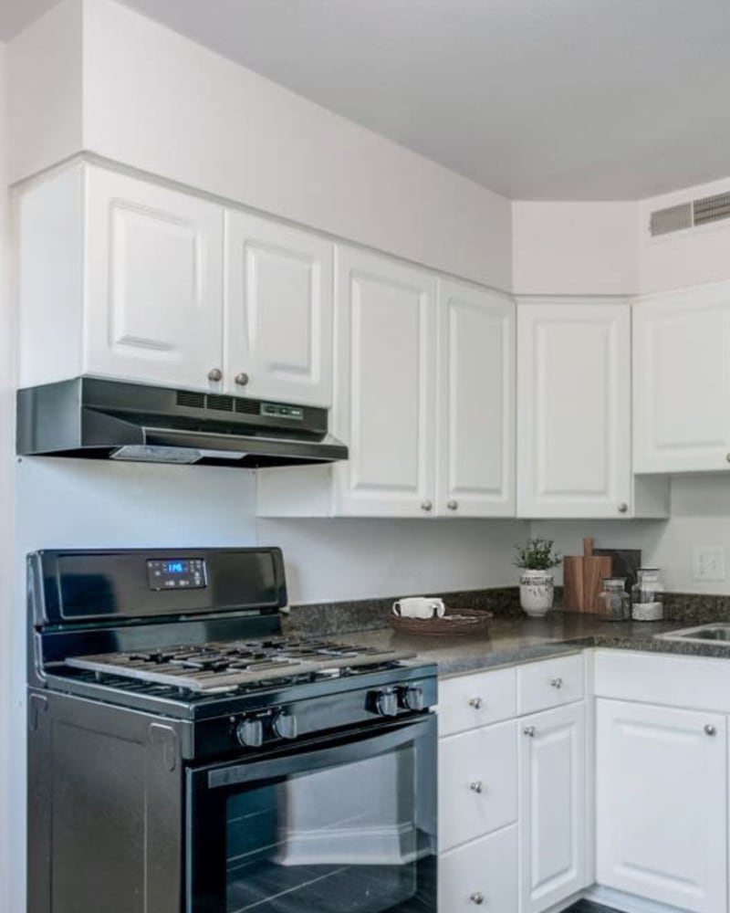 Apartment kitchen at Melrose Station Apartments in Elkins Park, Pennsylvania