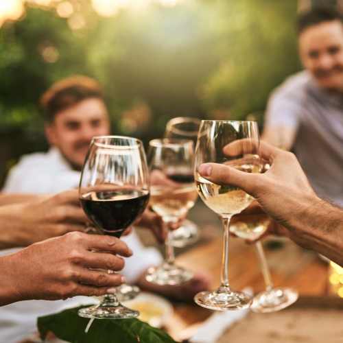 Residents enjoying drinks at Warren Harbor in Indianapolis, Indiana