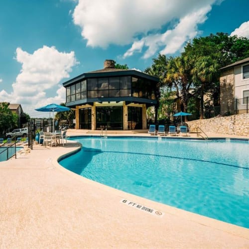 Large pool at Pearl Park in San Antonio, Texas