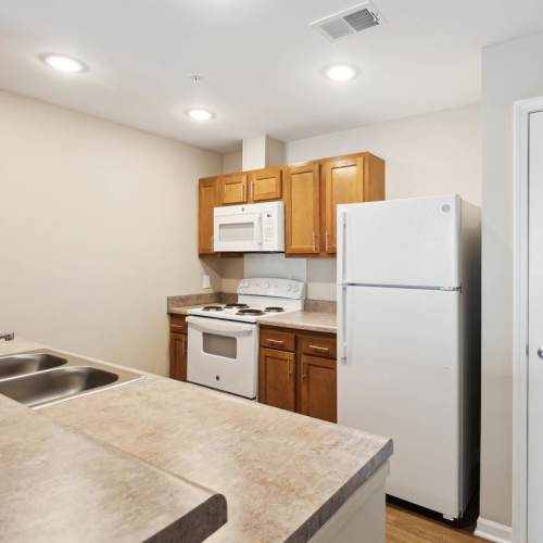 Beautiful kitchen at Woodward Way in East Lansing, Michigan