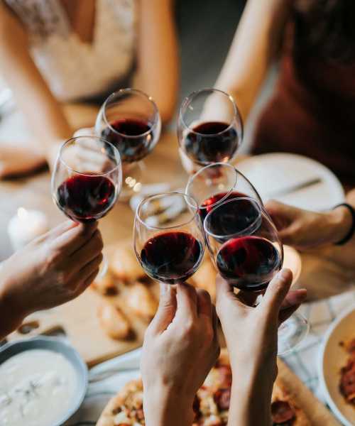 Residents having drinks and food at Warren Harbor in Indianapolis, Indiana
