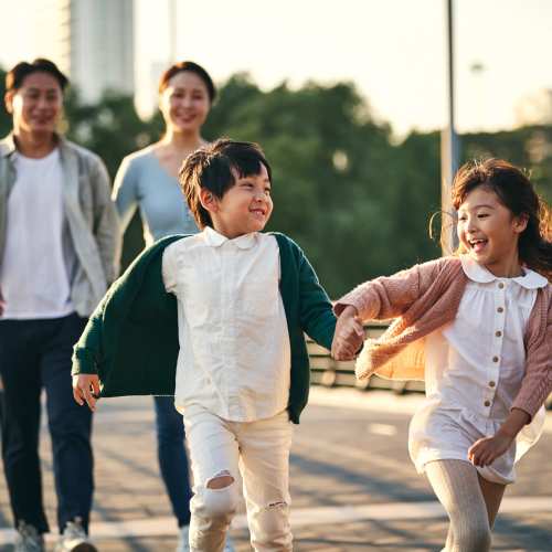 Resident family enjoying their free time near Sagewood Estates in Portland, Oregon