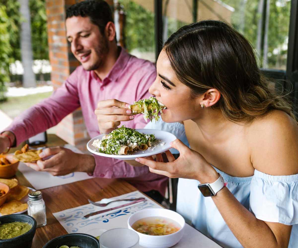 Residents enjoying the lunch at a restaurant near Capital Ridge in Tallahassee, Florida