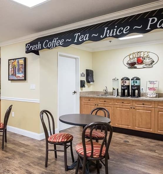 A view into the beauty and comfort our senior living community provides here at Grand Villa of Dunedin in Florida