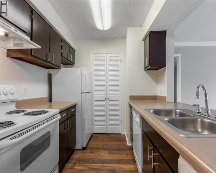 Spacious kitchen with plenty of counter space at The Hamilton in Hendersonville, Tennessee
