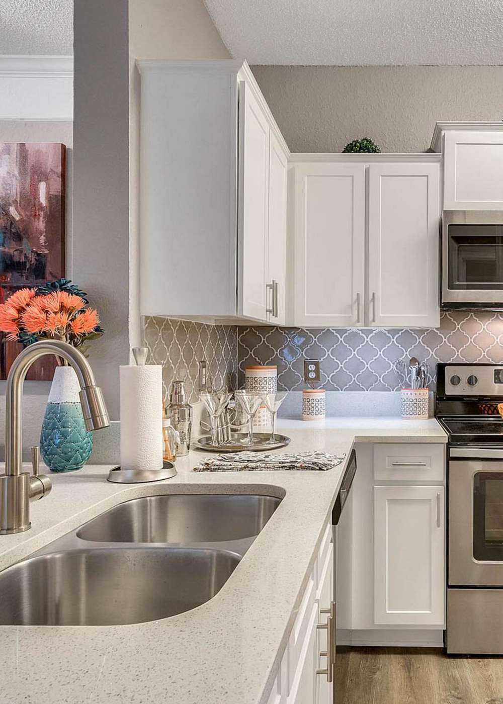 Apartment kitchen at Dawson in Orlando, Florida