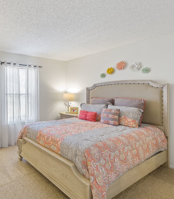 Bedroom at Cimarron Trails Apartments in Norman, Oklahoma